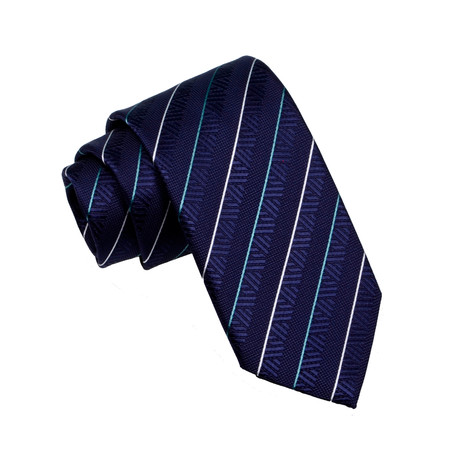 Stripe Tie // Blue + Green