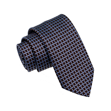 Stripe Tie // Brown + Blue