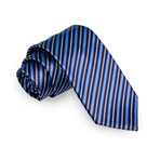 Classic Stripe Tie // Navy + Blue