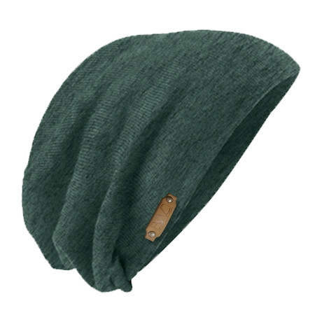 The Perfect Fit Slouch Beanie // Forest Green