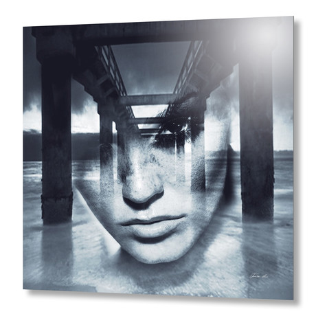 Bridge Girl // Aluminum Print (16"W x 16"H)