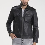 John Leather Jacket // Black (3XL)