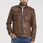 John Leather Jacket // Light Brown (L)