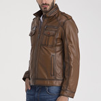 John Leather Jacket // Light Brown (L)