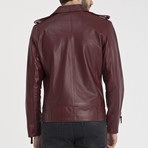 David Leather Jacket // Bordeaux (2XL)