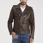 David Leather Jacket // Chestnut (M)