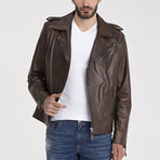 David Leather Jacket // Chestnut (M)