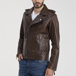 David Leather Jacket // Chestnut (M)