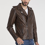 David Leather Jacket // Chestnut (M)