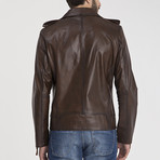 David Leather Jacket // Chestnut (M)