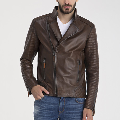 Randal Leather Jacket // Chestnut (S)