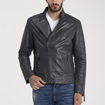 Randal Leather Jacket // Grey (L)