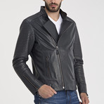 Randal Leather Jacket // Grey (L)