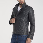 Randal Leather Jacket // Grey (L)