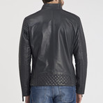 Randal Leather Jacket // Grey (L)