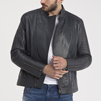 Randal Leather Jacket // Grey (L)