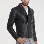 Jayce Leather Jacket // Black (3XL)