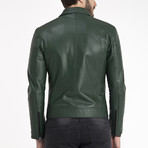 Jayce Leather Jacket // Green (XL)