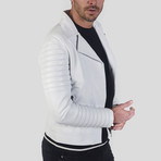 Jayce Leather Jacket // White (S)