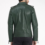 Beckett Leather Jacket // Green (3XL)