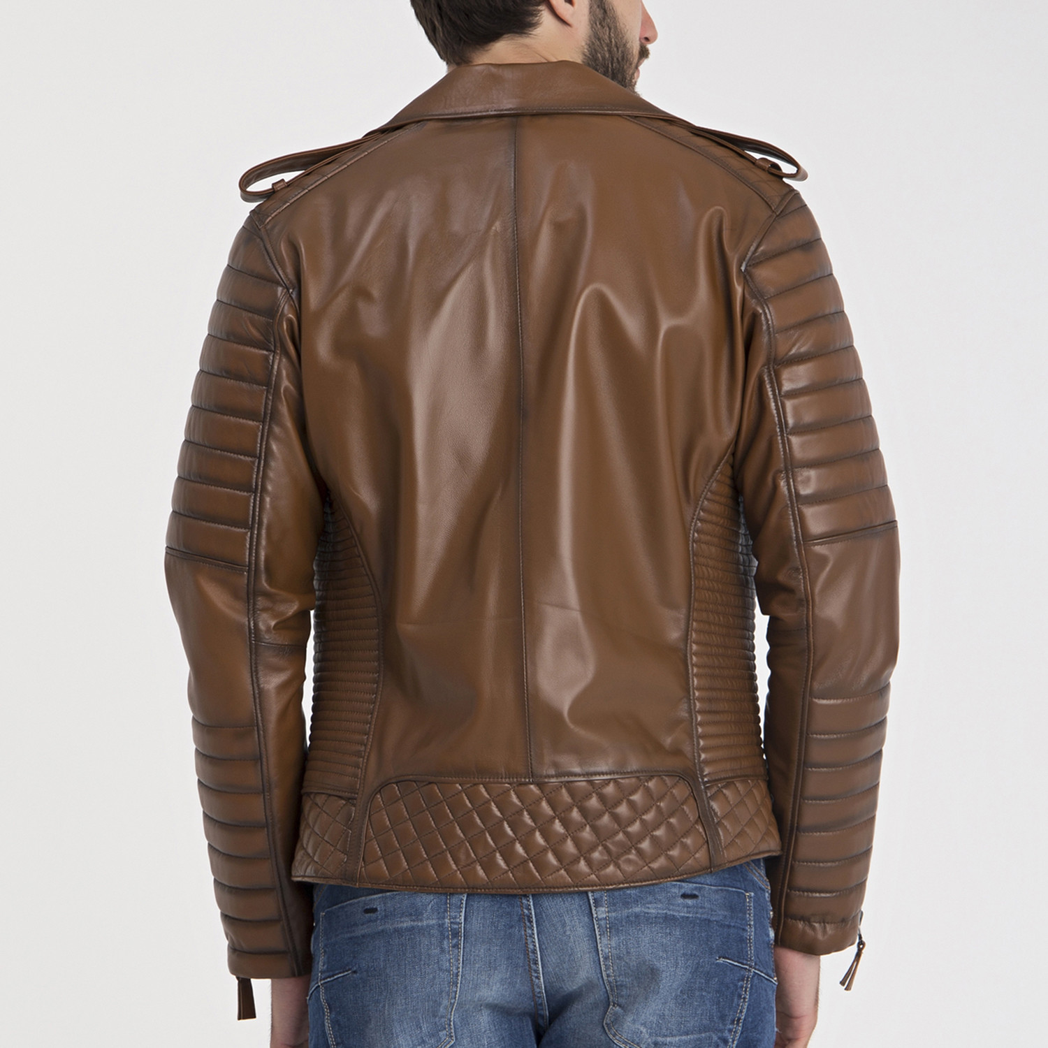 Beckett Leather Jacket // Light Brown (S) - Iparelde - Touch of Modern