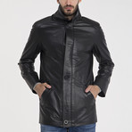 Peyton Leather Jacket // Black (3XL)