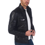Scott Leather Jacket // Black (XL)