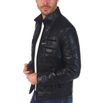 Scott Leather Jacket // Black (S)
