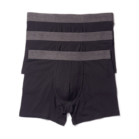 Stretch Boxer Brief // Black // Pack of 3 (S)