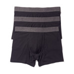 Stretch Boxer Brief // Black // Pack of 3 (XL)
