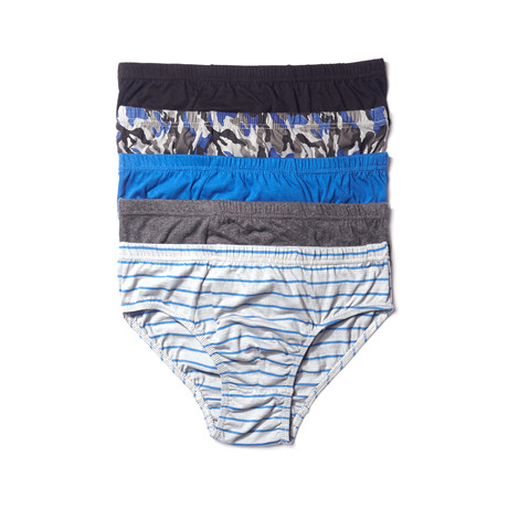 Low-Rise Brief // Camo // Pack of 5 (S)