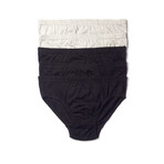 Low-Rise Brief // Black + Gray // Pack of 5 (L)