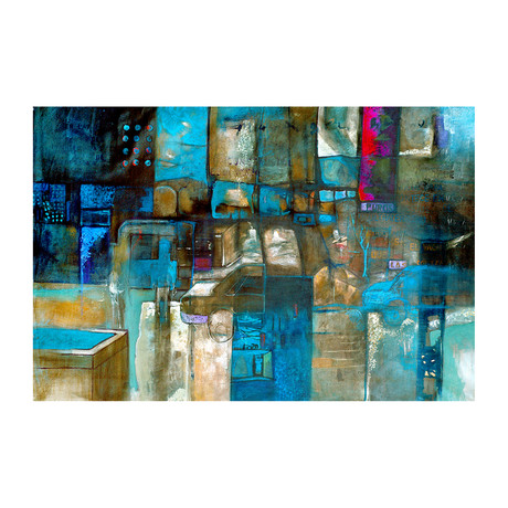 Street Abstract (Canvas: 38"W x 27"H x 1.5"D)