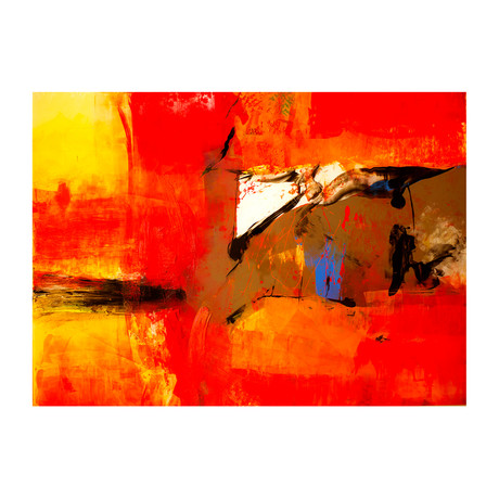 Sunburst Abstract (Canvas: 38"W x 27"H x 1.5"D)