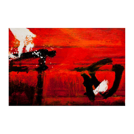 Red Abstract Dream (Canvas: 38"W x 27"H x 1.5"D)