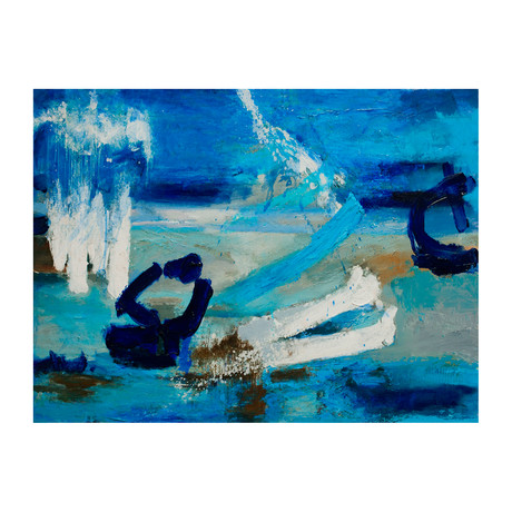 Blue Abstract Dream (Canvas: 38"W x 27"H x 1.5"D)