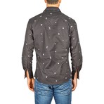 Jacob Long-Sleeve Button-Up Shirt // Black (XL)