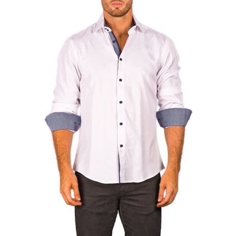Noah Long-Sleeve Button-Up Shirt // White (XS)