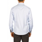 Harry Long-Sleeve Button-Up Shirt // Blue (S)