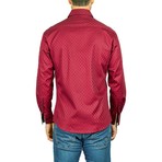 Max Long-Sleeve Button-Up Shirt // Burgundy (3XL)