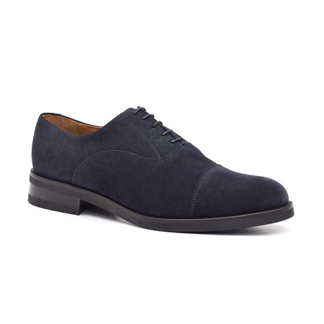 Abbot Oxford Leather Shoe // Blue (Euro: 40)