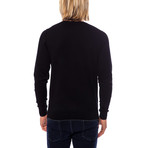 Riki Cotton-Cashmere V-Neck Sweater // Black (2XL)