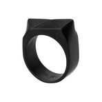 Peak Ring // Matte Black (Size 8)