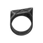 Peak Ring // Aged Black (Size 8)