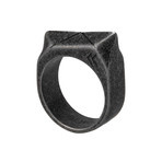 Peak Ring // Aged Black (Size 8)