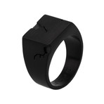 Cracked Ring // Matte Black (Size 8)