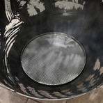 Stainless Steel Fireglass Screen Kit + 20lbs Fireglass (Crystal Reflective)