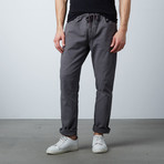 Edwin Dyed Slouch Elastic Waist Pants // Dark Gray (L)