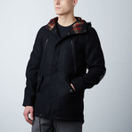 Amsterdam Longline Fish Tail Parka // Black (S)