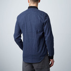 Lincoln Long Sleeve Shacket // Navy (XS)